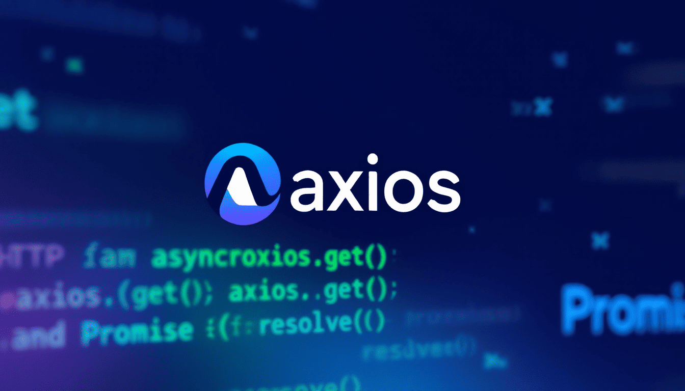 Axios 라이브러리와 자바스크립트 비동기 통신을 나타내는 이미지