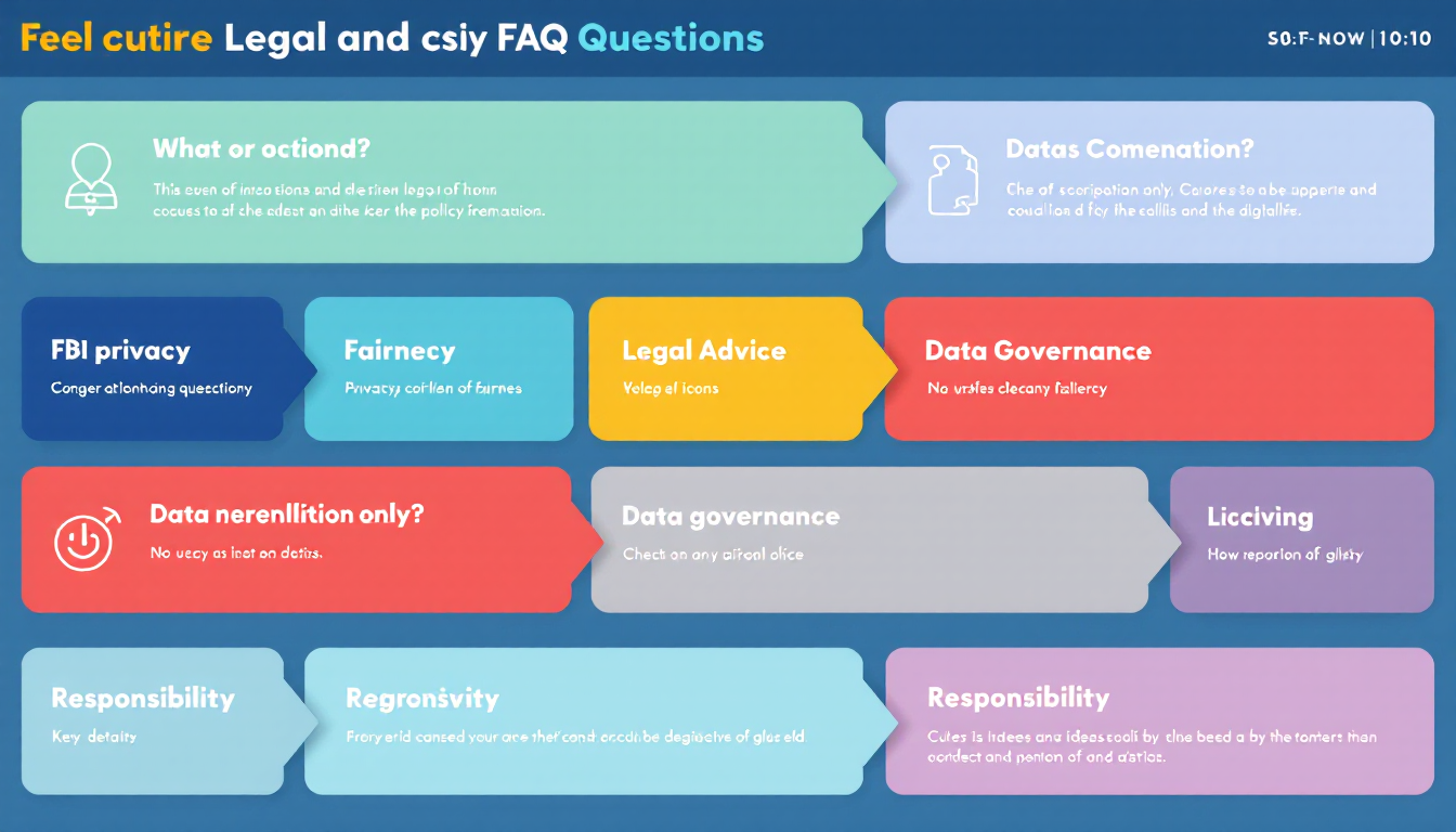 AI 법률 및 정책 FAQ를 보여주는 정보 그래픽
