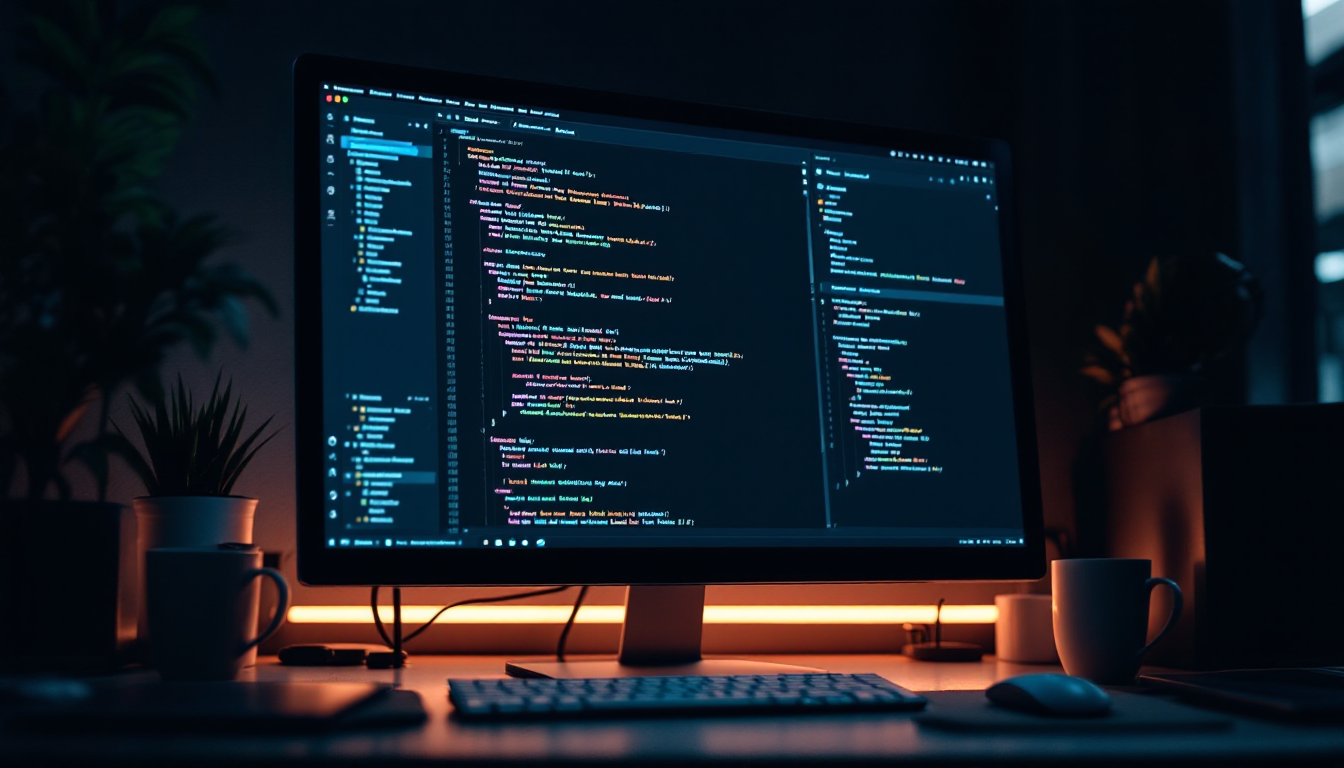 Next.js의 Head 컴포넌트를 활용한 SEO 최적화 코드가 보이는 개발자 데스크탑 화면